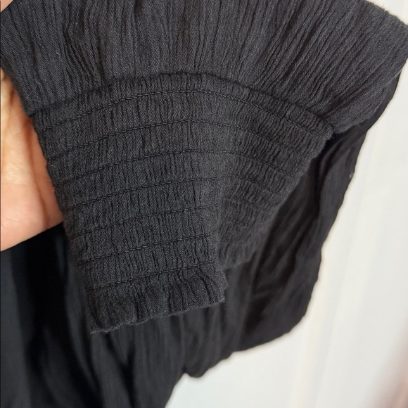 Aerie Black Smocked Waist Joggers - Medium - New with Tags - Picture 4 of 7